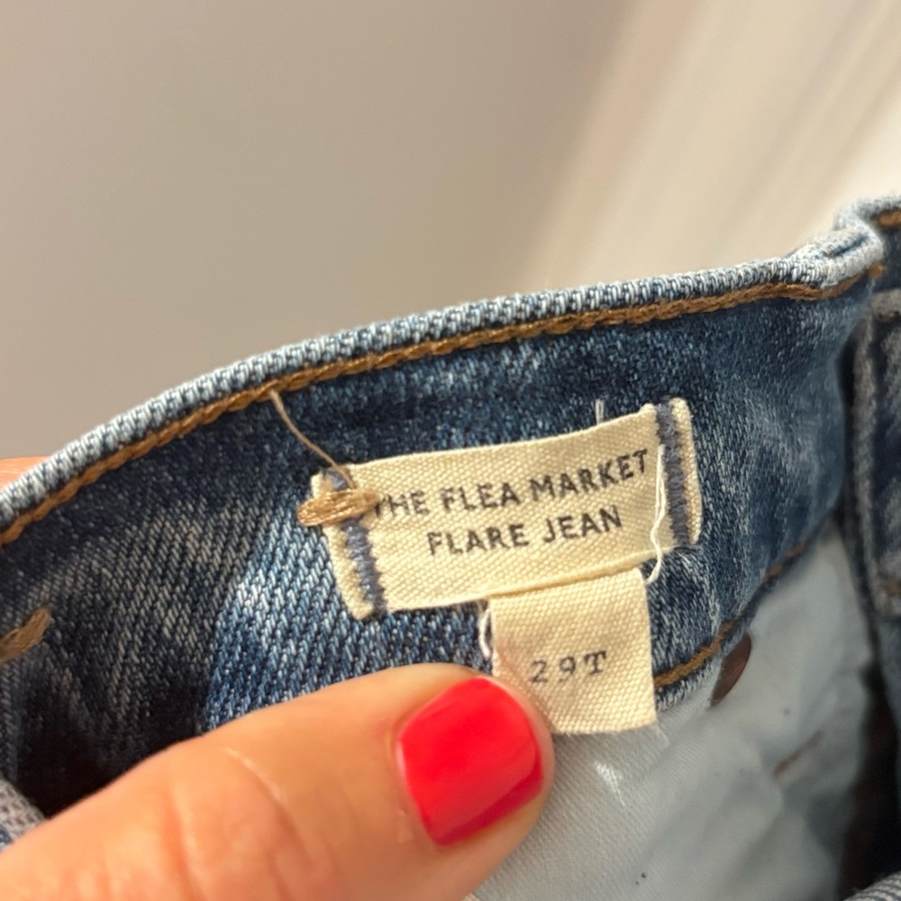 Madewell Light Blue Flare Jeans - Picture 3 of 3